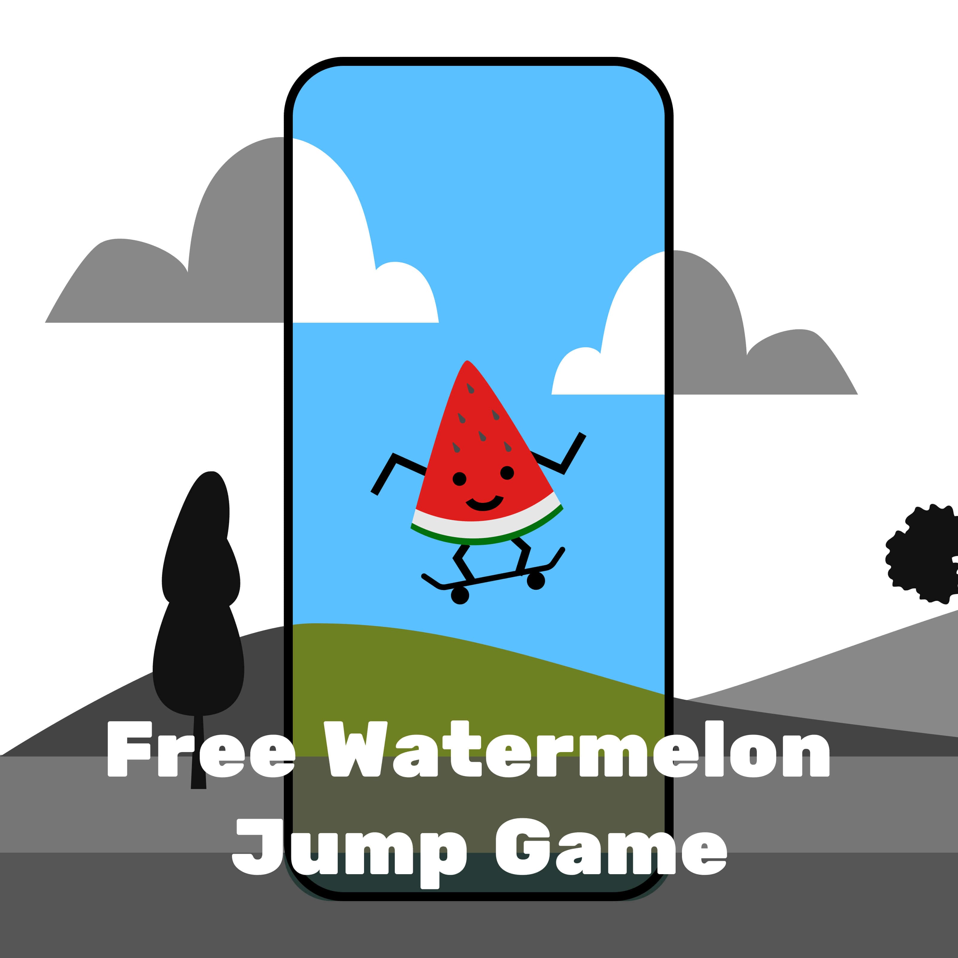 Watermelon Jump: Interactive Mini-Game Assets