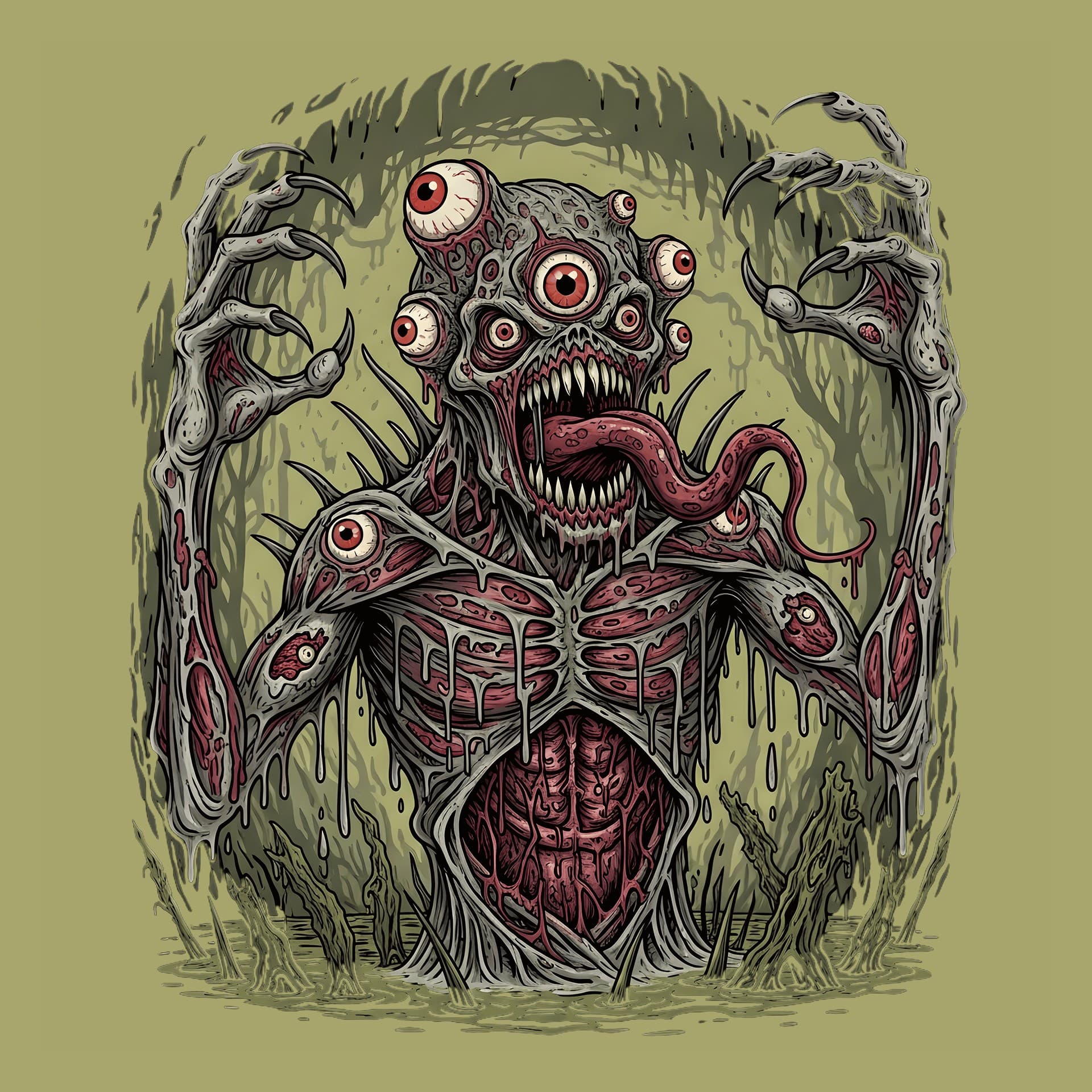 Eye Monster: Bold Streetwear Vector Art