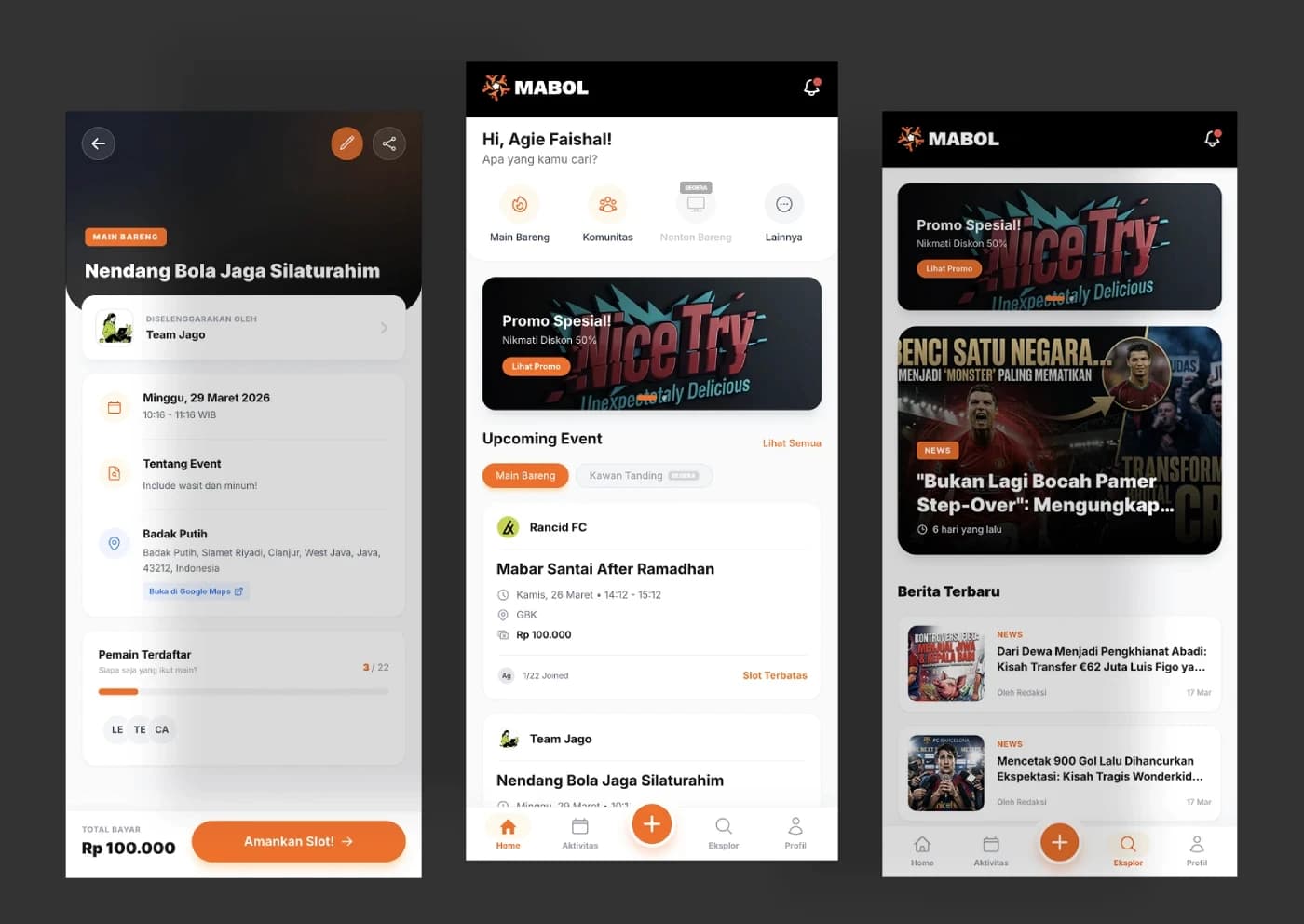 Mabol: High-Performance Sports Web App