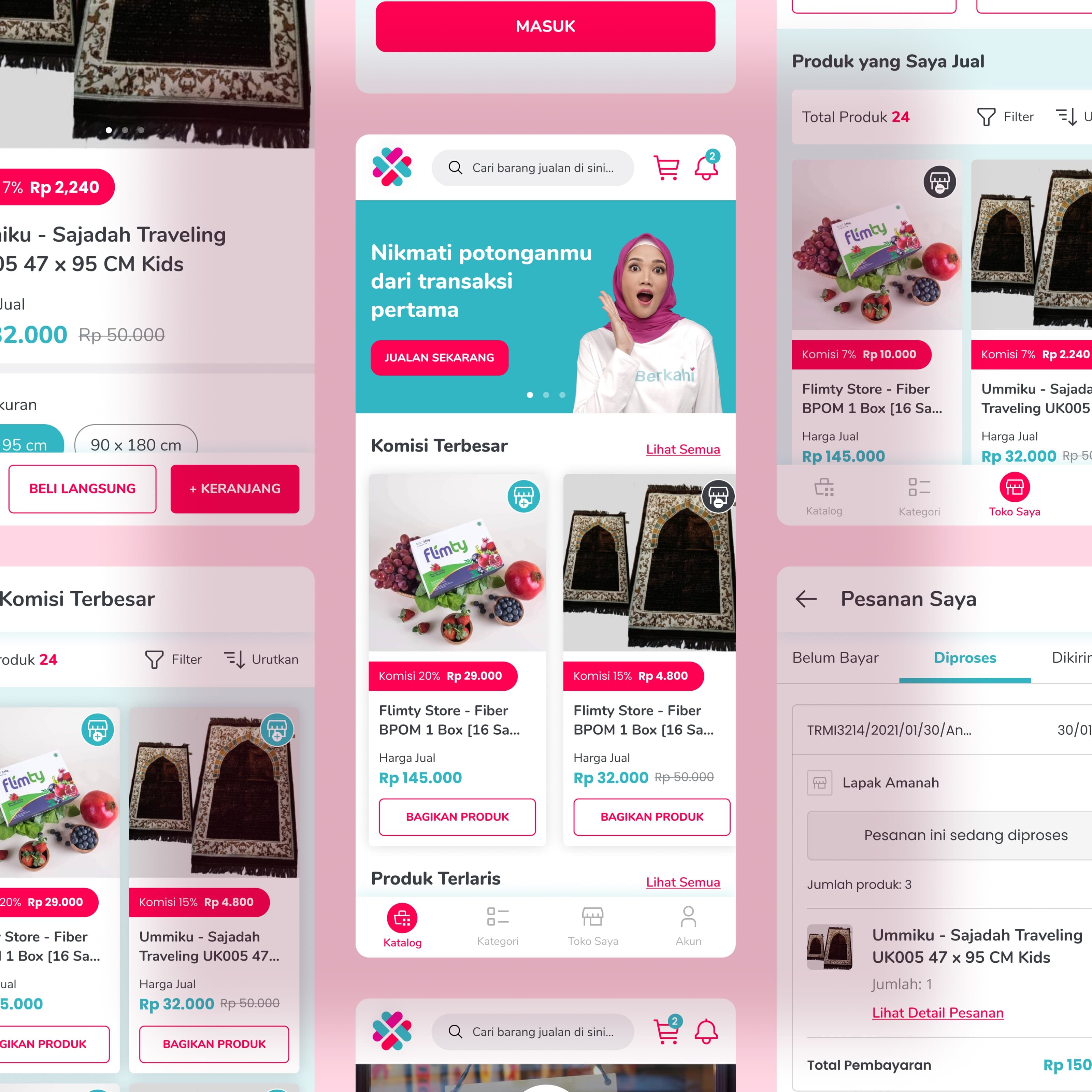 Berkahi: Social Commerce App Prototype