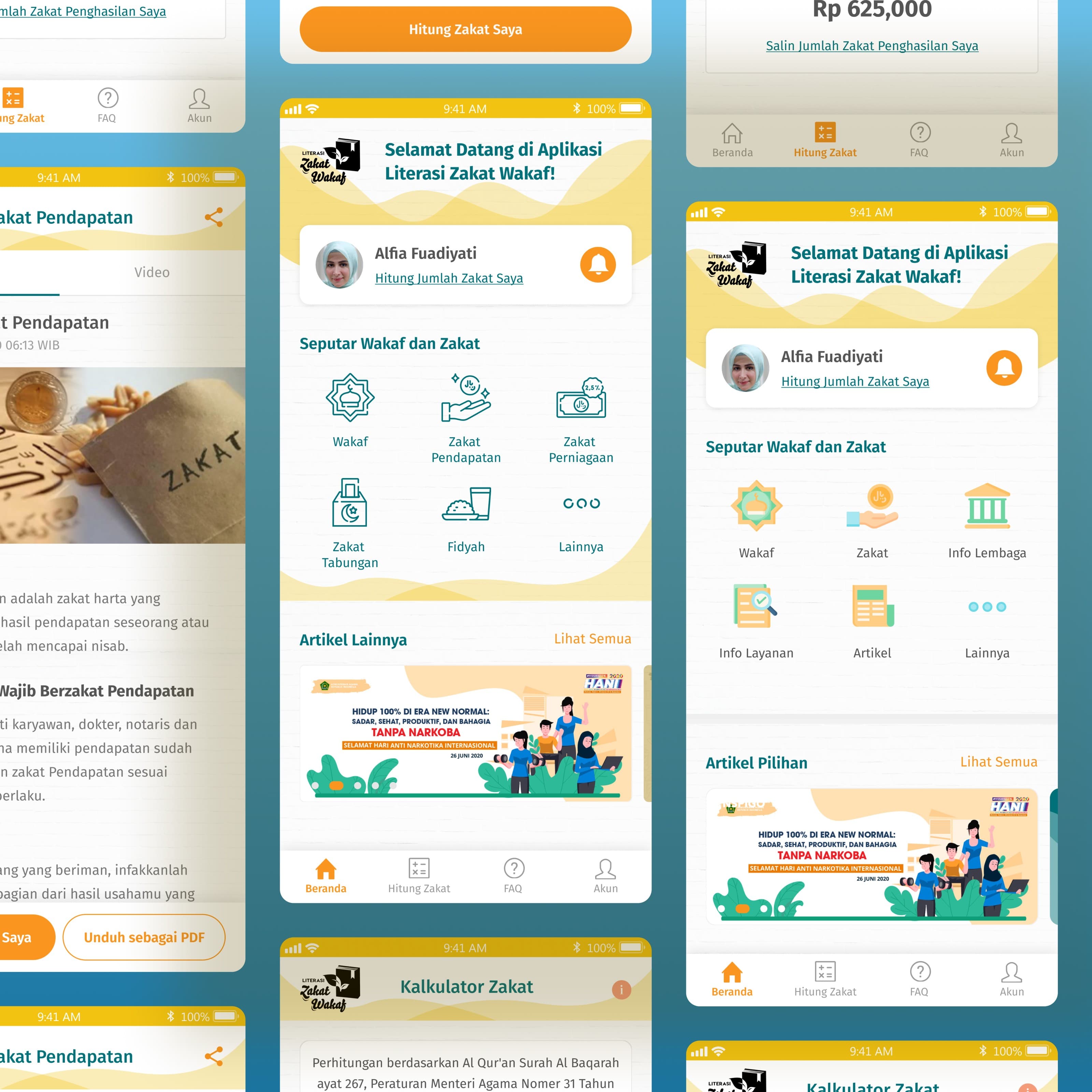 Literasi Zakat Wakaf: FinTech Application Prototype