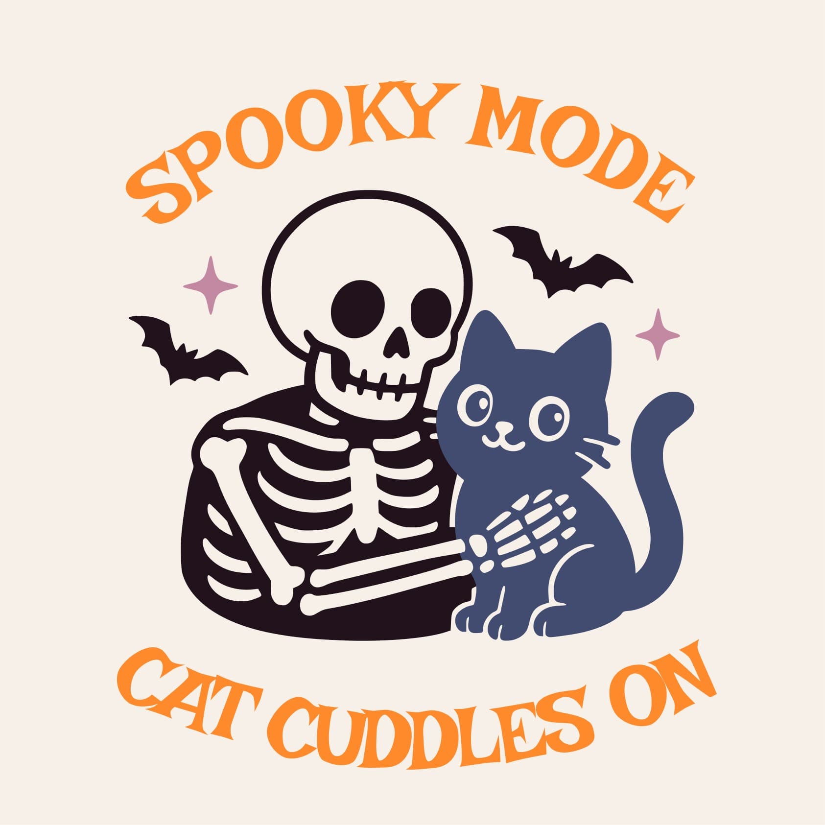 Spooky Mode: Playful Character Illustration
